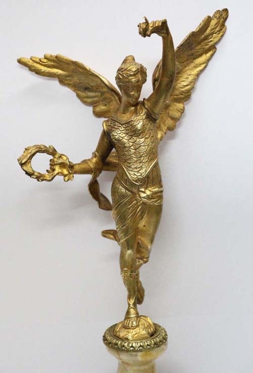 Antiguedades / Antiques   Magnificent Victorious winged Goodess bronze French ormolu figure VENDIDO / SOLD